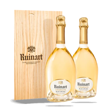 Blanc de Blancs Wooden case of 2 bottles (EN)