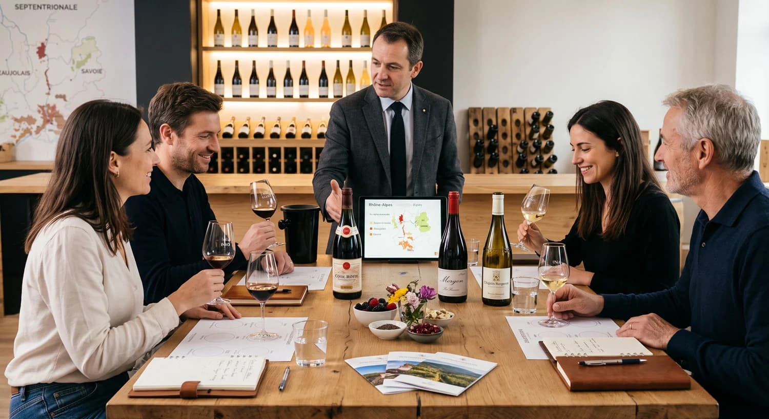 dégustation en Rhône-Alpes