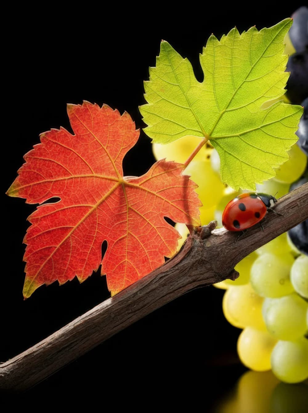 Raisin blancs raisins noir bio