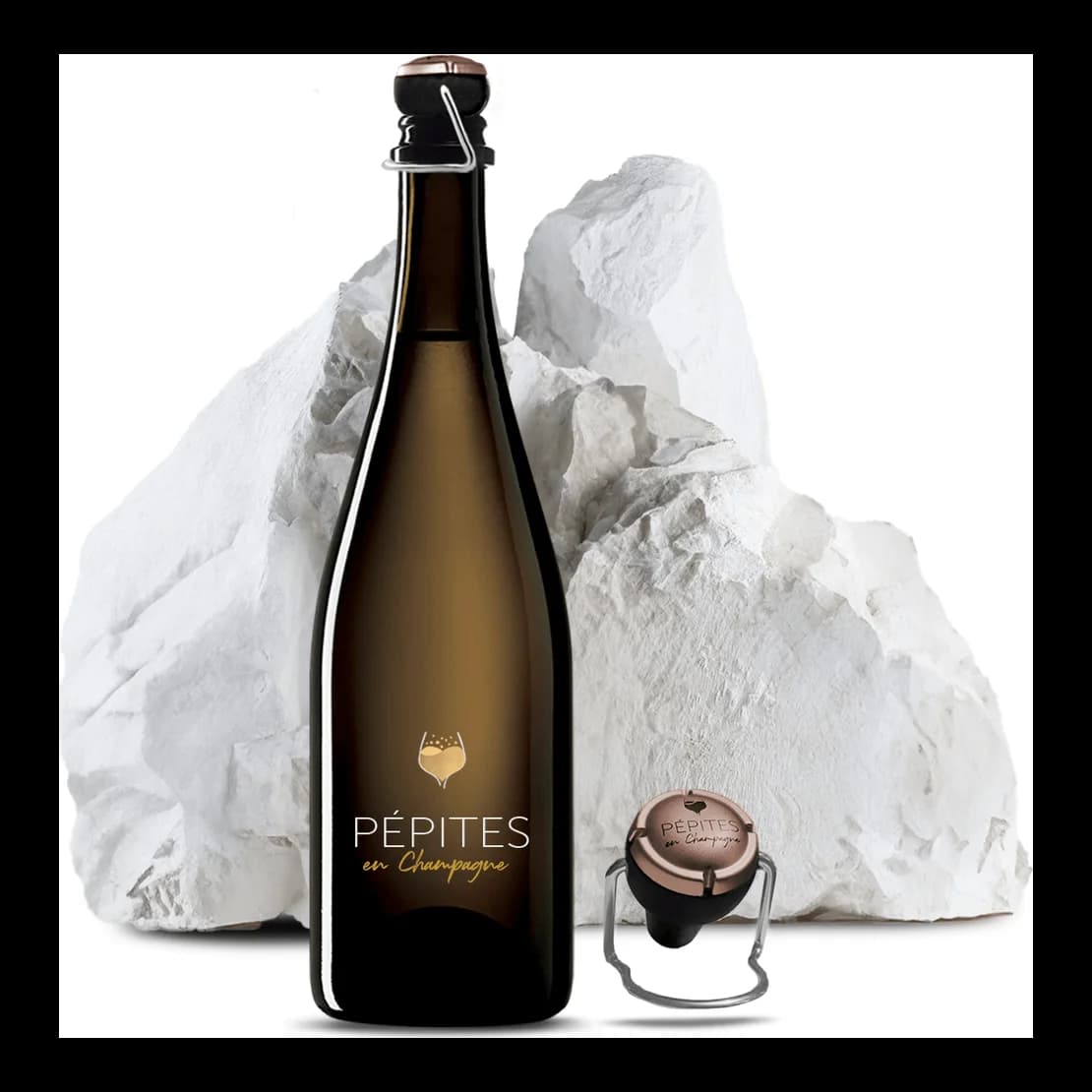 Tappo Corky 2.0 Nero/Bronzo — tappo per champagne Kiboni