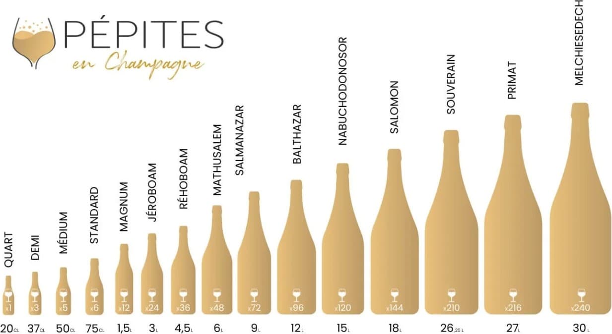 Les Différentes Tailles de Bouteilles de Champagne : Guide Complet