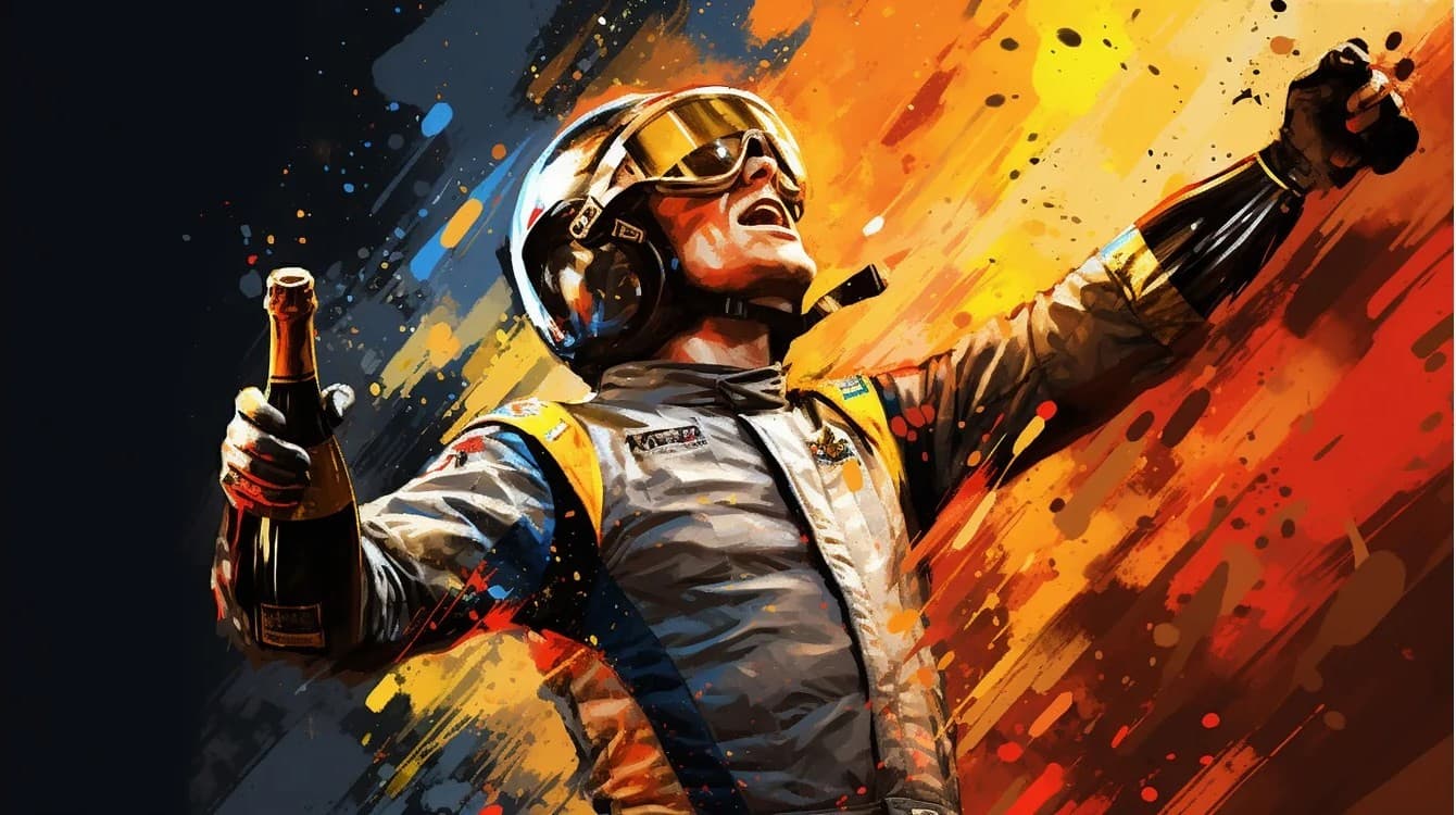 ¿Por qué se rocían los pilotos con champán en el podio?