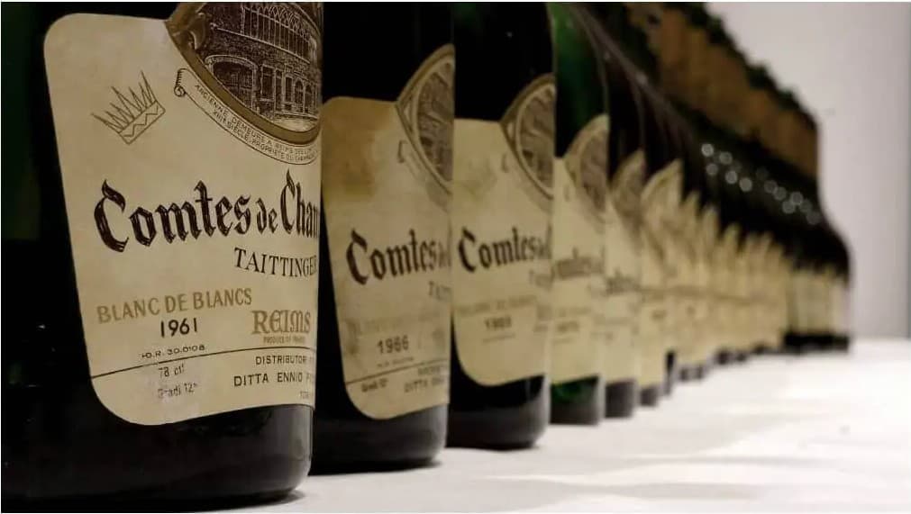 Champagne TAITTINGER - Comtes de Champagne Millésimes de Légende.
