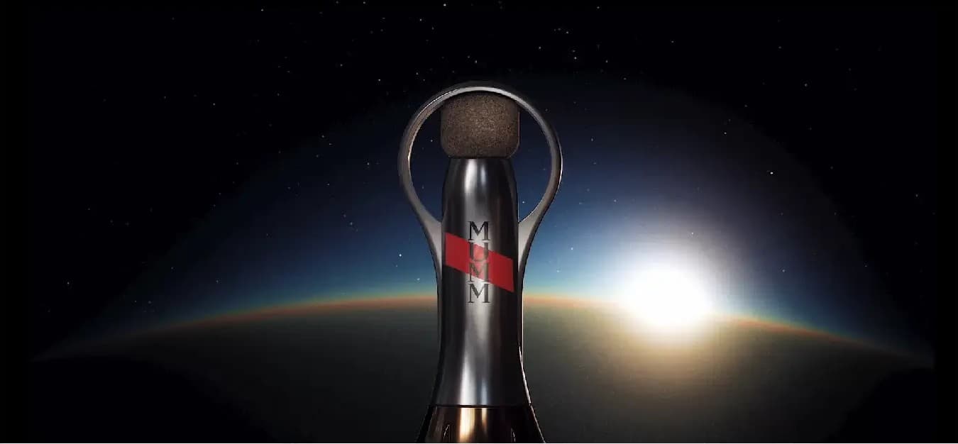 Le champagne Stellar de Mumm, pensé pour être bu dans l’espace !