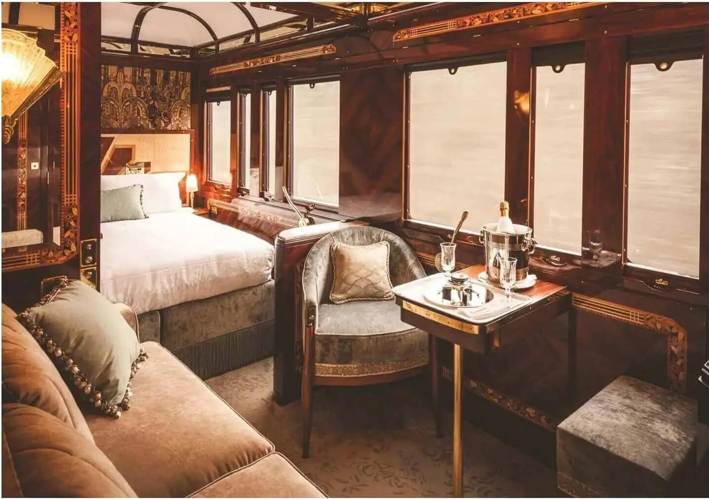 ¡El viaje en tren de Veuve Clicquot, de Reims a Venecia en el Orient Express!