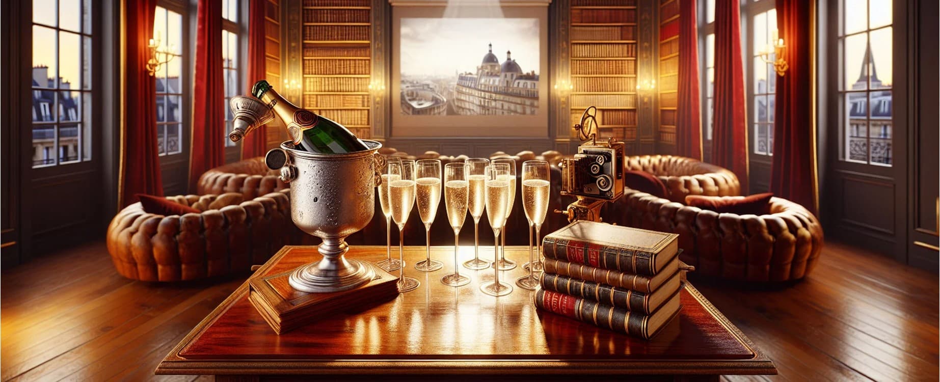 Le champagne français dans la littérature et le cinéma