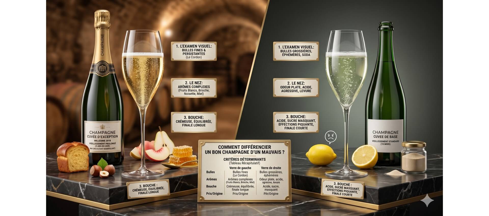 Comment différencier un bon Champagne d'un mauvais ?